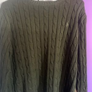 Polo Ralph Lauren Olive women’s crewneck sweater